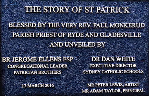 The Story of St Patrick wall plaque